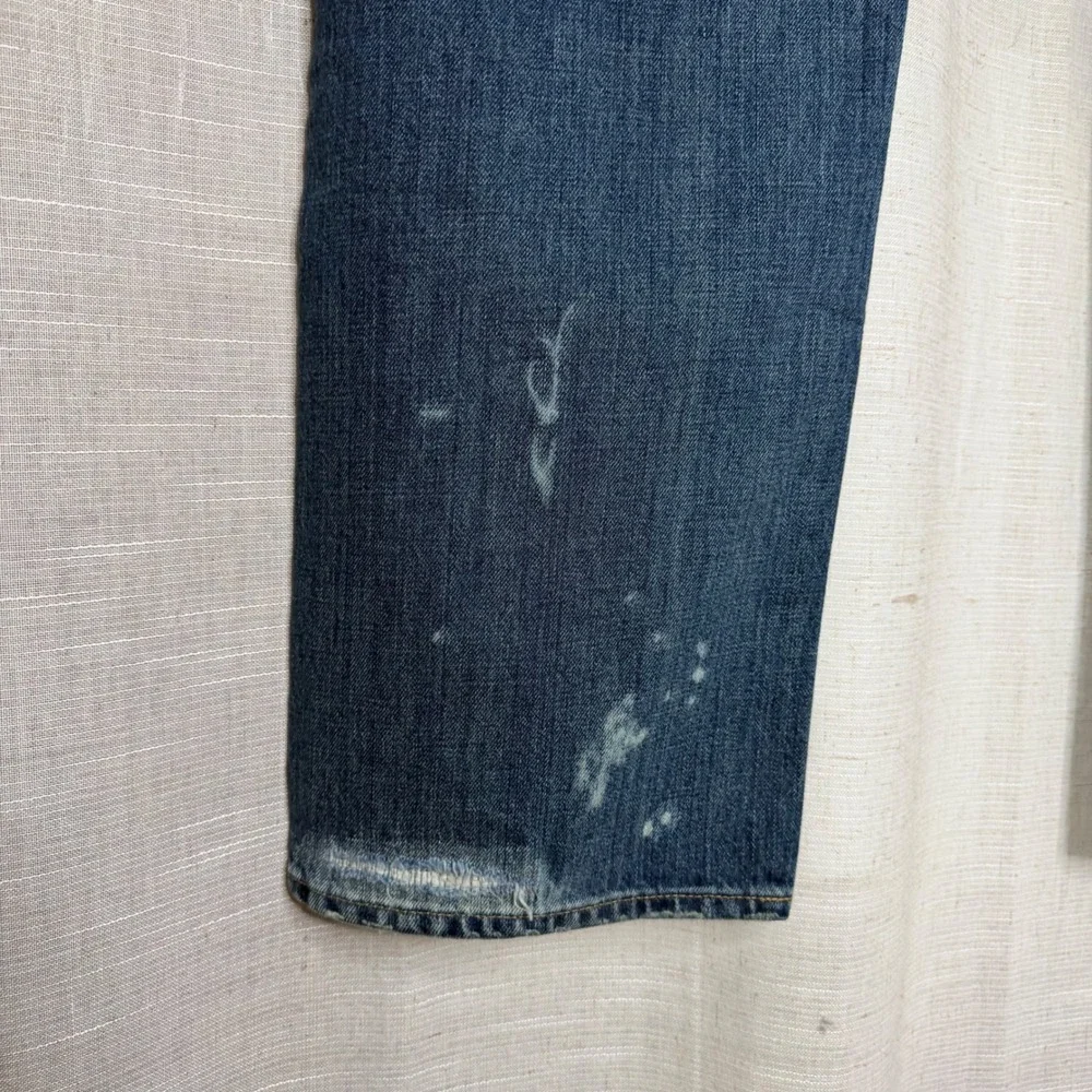 Polo Ralph Lauren Expedition Vintage Classic Fit Patchwork Jeans Blue Mens 38/32